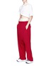 Figure View - Click To Enlarge - SIRLOIN - 'Rolland' cutout asymmetric roll up cropped T-shirt