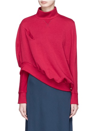 Main View - Click To Enlarge - SIRLOIN - 'Bukko' asymmetric inverted sleeve sweatshirt