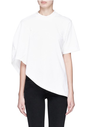 Main View - Click To Enlarge - SIRLOIN - 'Bukko' asymmetric convertible cape T-shirt