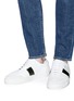 Figure View - Click To Enlarge - AXEL ARIGATO - 'Dunk' contrast stripe leather sneakers