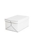 Main View - Click To Enlarge - PINETTI - Origami large leather box – White