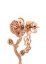 Detail View - Click To Enlarge - ANYALLERIE - 'Rose and Rosebud' diamond gemstone 18k rose gold mismatched earrings