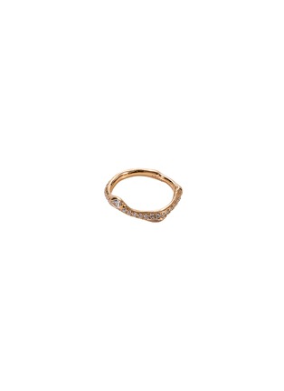 Main View - Click To Enlarge - ANYALLERIE - 'Entwined' diamond 18k rose gold ring