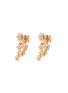 Figure View - Click To Enlarge - ANYALLERIE - 'Mini Flower' diamond 18k rose gold climber earrings
