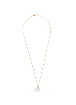 Main View - Click To Enlarge - KHAI KHAI - Diamond 18k rose gold cloud pendant necklace