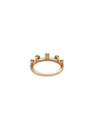 Figure View - Click To Enlarge - KHAI KHAI - 'Crown' diamond gemstone 18k yellow gold ring
