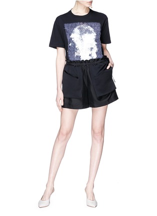 Figure View - Click To Enlarge - VALENTINO GARAVANI - 'Moonlover' graphic print paillette embellished oversized T-shirt