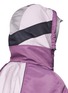 Detail View - Click To Enlarge - VALENTINO GARAVANI - Colourblock layered patchwork hooded jacket