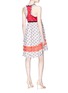 Figure View - Click To Enlarge - VALENTINO GARAVANI - Floral print patchwork mini dress