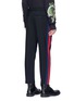 Back View - Click To Enlarge - GUCCI - Web outseam wool-mohair cropped jogging pants