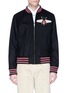Main View - Click To Enlarge - GUCCI - Bee appliqué wool bomber jacket