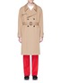 Main View - Click To Enlarge - MAISON MARGIELA - Check plaid panel twill trench coat