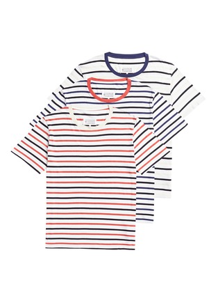 Main View - Click To Enlarge - MAISON MARGIELA - Stripe T-shirt 3-pack set