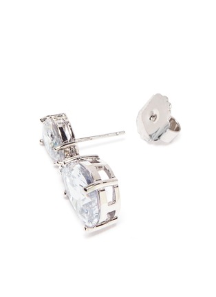 Detail View - Click To Enlarge - CZ BY KENNETH JAY LANE - Cubic zirconia pear drop earrings
