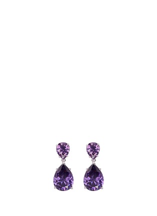 Main View - Click To Enlarge - CZ BY KENNETH JAY LANE - Cubic zirconia pear drop earrings