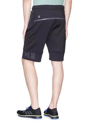 Back View - Click To Enlarge - DYNE - 'Renzo' reflective logo print performance shorts