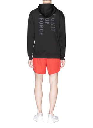 Figure View - Click To Enlarge - DYNE - 'Unit of Force' reflective print hoodie