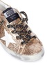 Detail View - Click To Enlarge - GOLDEN GOOSE - 'Superstar' glitter coated calfskin leather kids sneakers