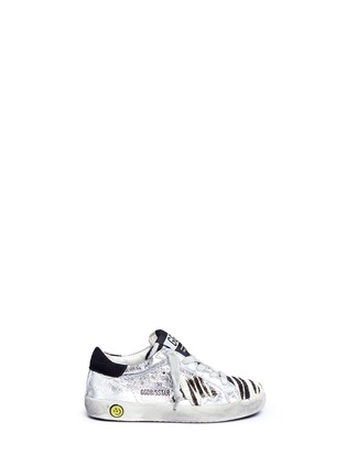 Main View - Click To Enlarge - GOLDEN GOOSE - 'Superstar' laminated leather toddler sneakers