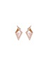 Main View - Click To Enlarge - STEPHEN WEBSTER - 'Lady Stardust' diamond opal 18k rose gold geometric earrings