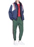 Figure View - Click To Enlarge - DAILY PAPER - 'Chike' colourblock jogging pants