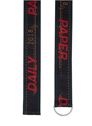Detail View - Click To Enlarge - DAILY PAPER - Logo embroidered D-ring belt
