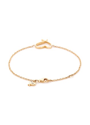 Figure View - Click To Enlarge - STEPHEN WEBSTER - 'Neon Heart' 18k yellow gold charm bracelet