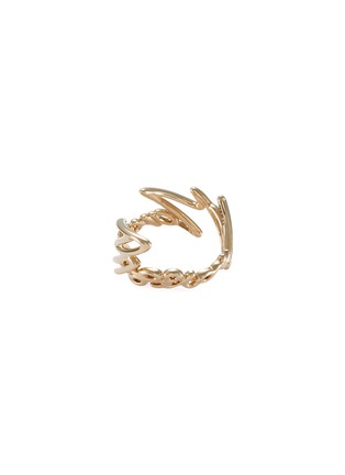 Figure View - Click To Enlarge - STEPHEN WEBSTER - More Passion' 18k yellow gold scribble ring