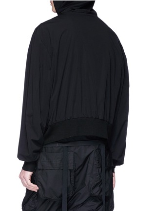Back View - Click To Enlarge - BEN TAVERNITI UNRAVEL PROJECT  - Logo print hooded windbreaker jacket