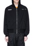 Main View - Click To Enlarge - BEN TAVERNITI UNRAVEL PROJECT  - Logo print hooded windbreaker jacket