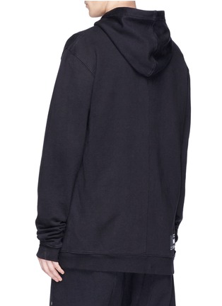 Back View - Click To Enlarge - BEN TAVERNITI UNRAVEL PROJECT  - Oversized zip hoodie