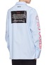 Back View - Click To Enlarge - GROUND ZERO - Mixed logo print oversized unisex shirt