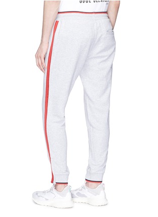 Back View - Click To Enlarge - THE UPSIDE - 'Twin Line' stripe outseam sweatpants