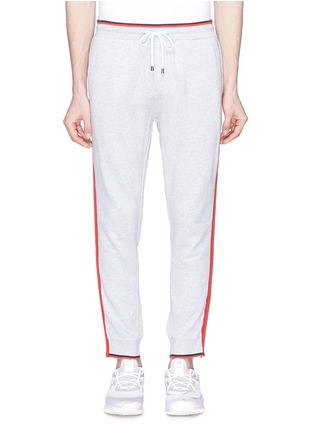 Main View - Click To Enlarge - THE UPSIDE - 'Twin Line' stripe outseam sweatpants