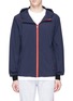 Main View - Click To Enlarge - THE UPSIDE - Contrast placket hooded performance jacket