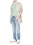 Figure View - Click To Enlarge - MAISON MARGIELA - 'Atelier 75011' print mock chest pocket T-shirt