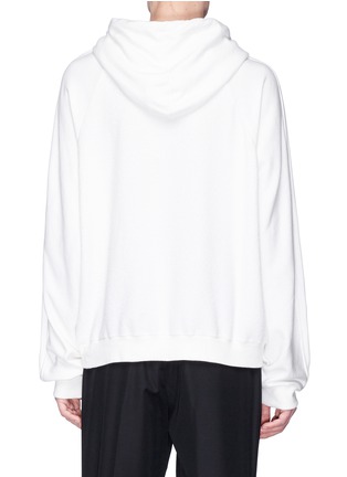 Back View - Click To Enlarge - MAISON MARGIELA - Terry panel hoodie
