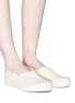 Figure View - Click To Enlarge - SPALWART - 'Special' linen skate slip-ons