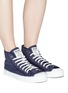 Figure View - Click To Enlarge - SPALWART - 'Special Mid' canvas high top sneakers