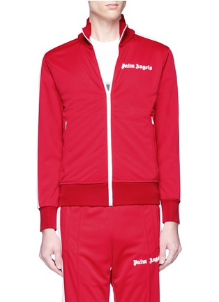 Main View - Click To Enlarge - PALM ANGELS - Stripe sleeve track jacket