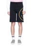 Main View - Click To Enlarge - PALM ANGELS - X Smiley® print sweat shorts