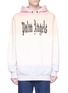 Main View - Click To Enlarge - PALM ANGELS - 'Gothic Rainbow' logo print hoodie