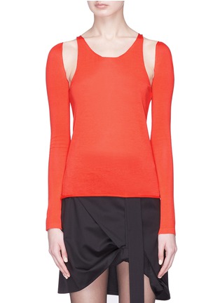 Main View - Click To Enlarge - HELMUT LANG - Detachable sleeve tank top