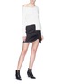 Figure View - Click To Enlarge - HELMUT LANG - Asymmetric rib knit sweater