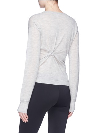 Back View - Click To Enlarge - HELMUT LANG - Knot cashmere sweater