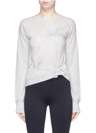 Main View - Click To Enlarge - HELMUT LANG - Knot cashmere sweater