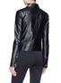 Back View - Click To Enlarge - HELMUT LANG - Calfskin leather jacket