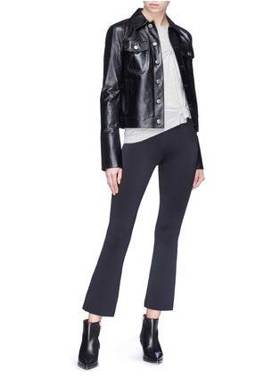 Figure View - Click To Enlarge - HELMUT LANG - Calfskin leather jacket