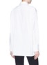Back View - Click To Enlarge - HELMUT LANG - Button sleeve oversized poplin shirt
