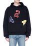 Main View - Click To Enlarge - 424 - 'Ransom Note' logo appliqué hoodie